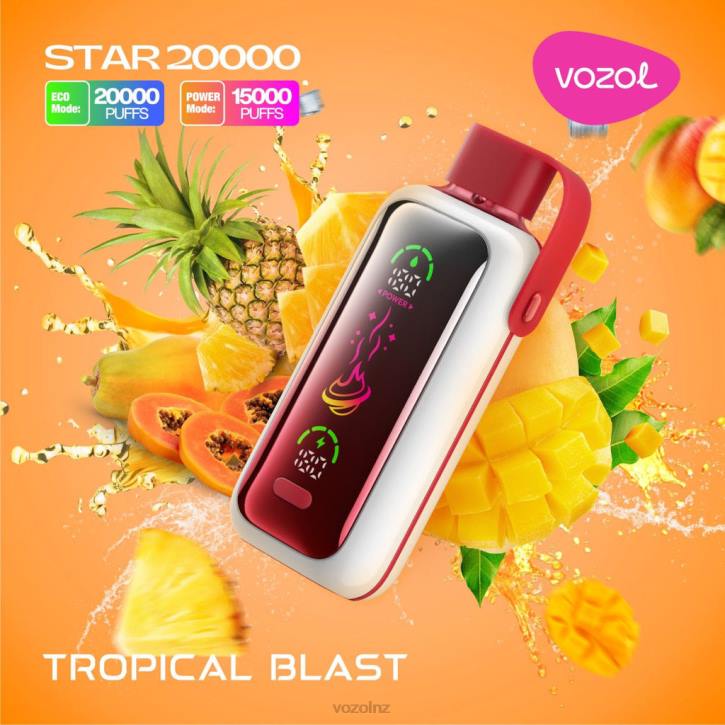 VOZOL Vape NZ - VOZOL STAR 20000 TROPICAL BLAST 8LT62