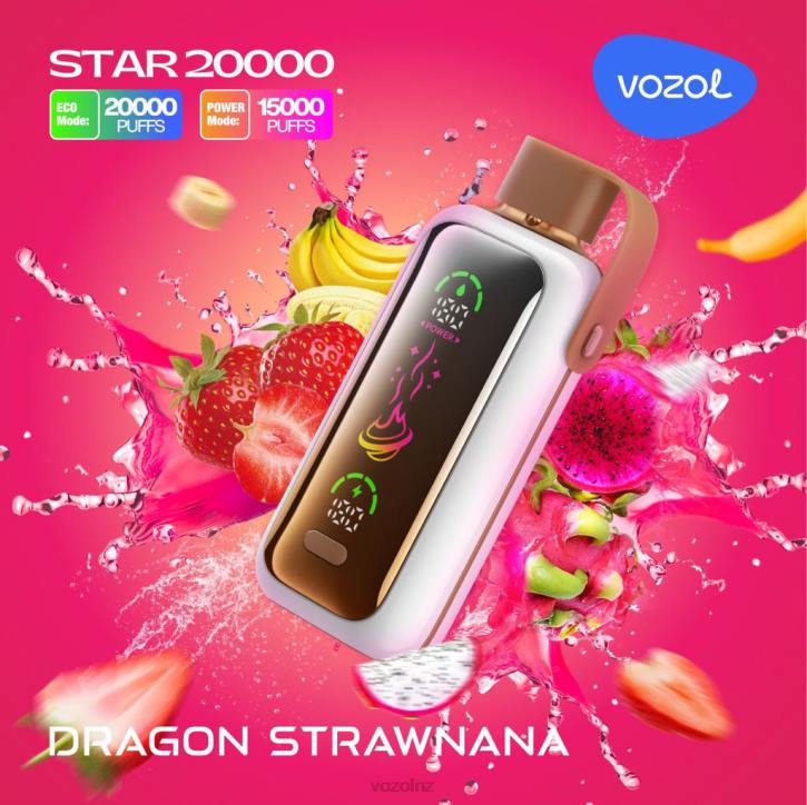 VOZOL Vape Price - VOZOL STAR 20000 DRAGON STRAWNANA 8LT68