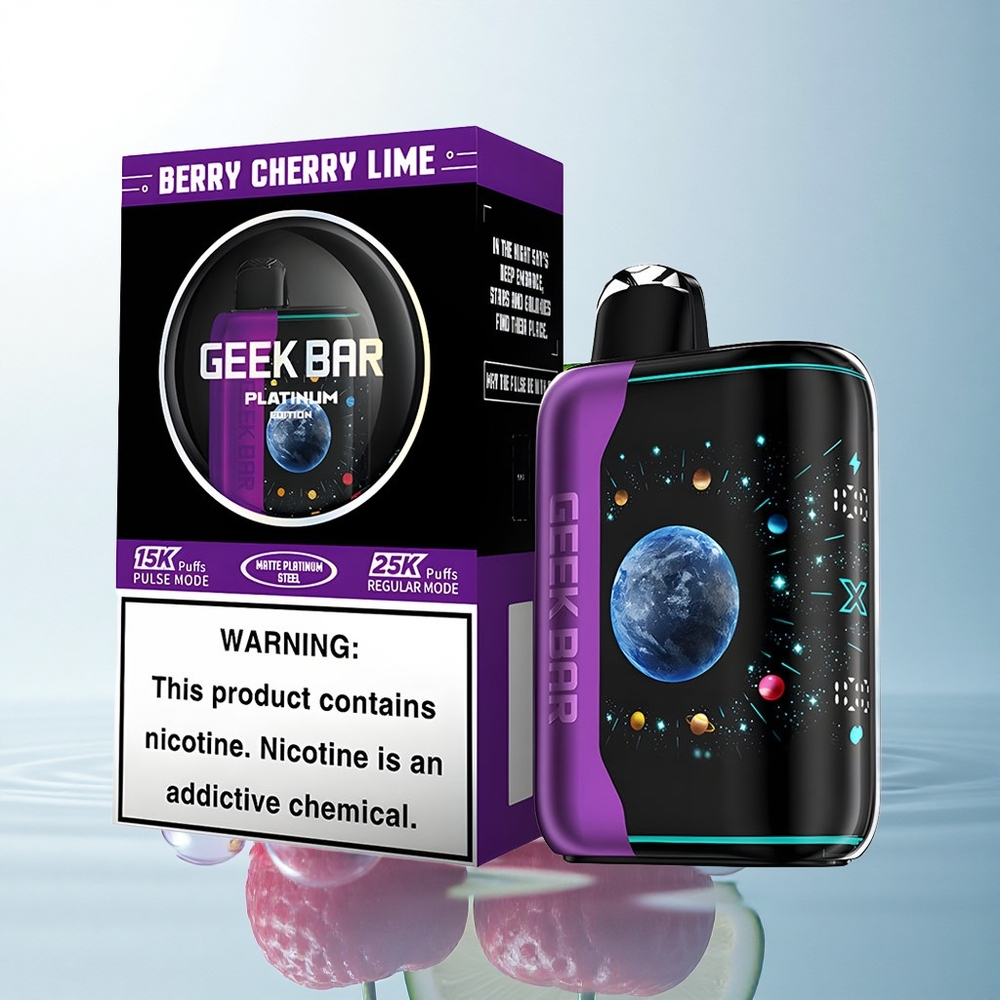 GEEK BAR Platinum Edition 25000 Puffs Berry Cherry Lime Dual Mesh 2% Nicotine