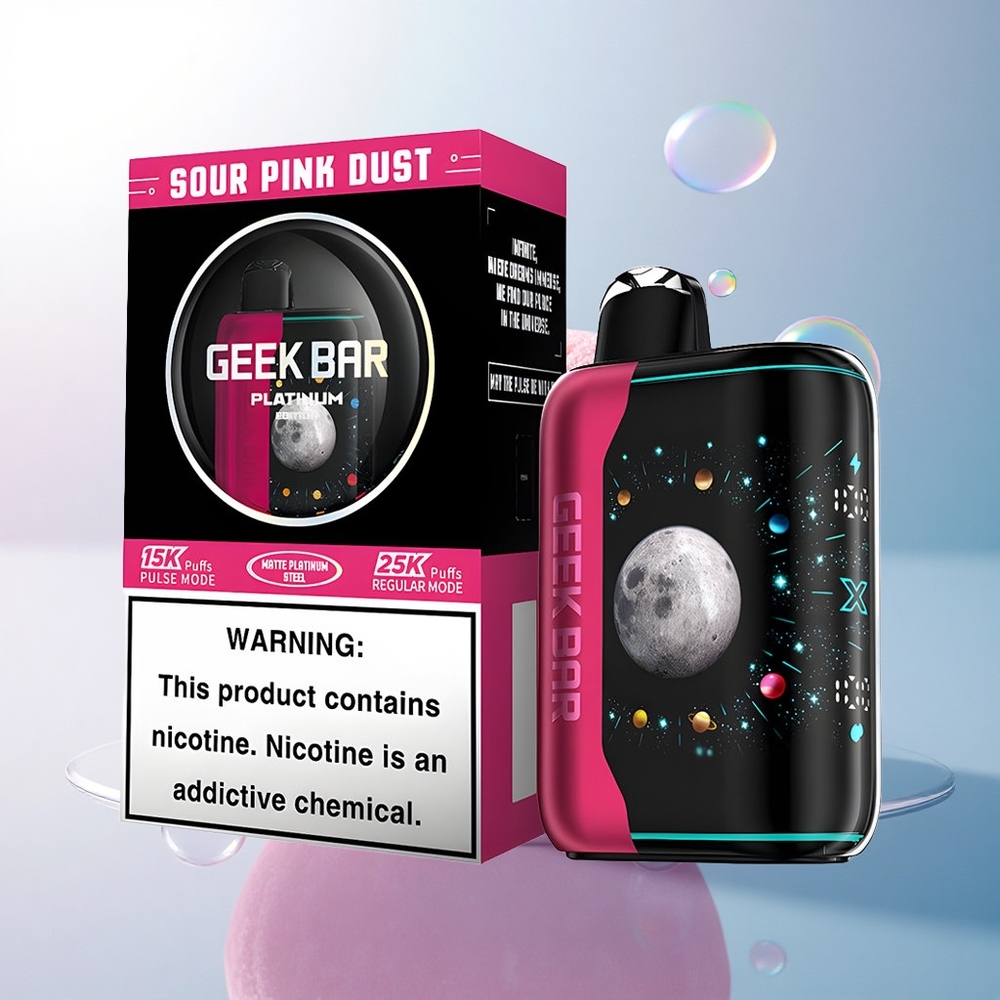 GEEK BAR Platinum Edition 25000 Puffs Sour Pink Dust 20mL 2% Nicotine