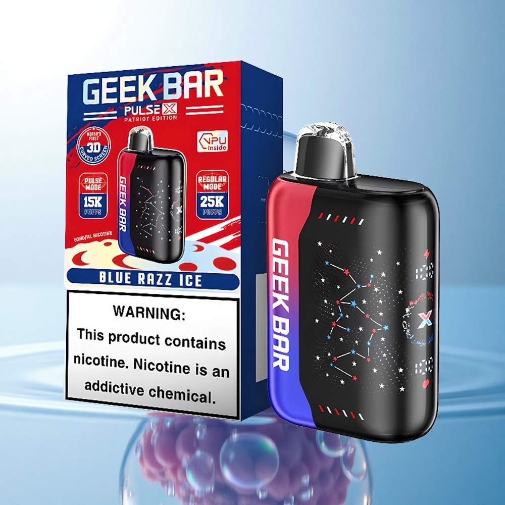 GEEK BAR Pulse X 25000 Puffs Patriot Edition 18mL Dual Mesh Coil