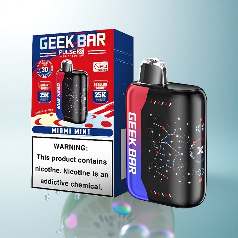 GEEK BAR Pulse X 25000 Puffs Patriot Edition 18mL Dual Mesh Coil