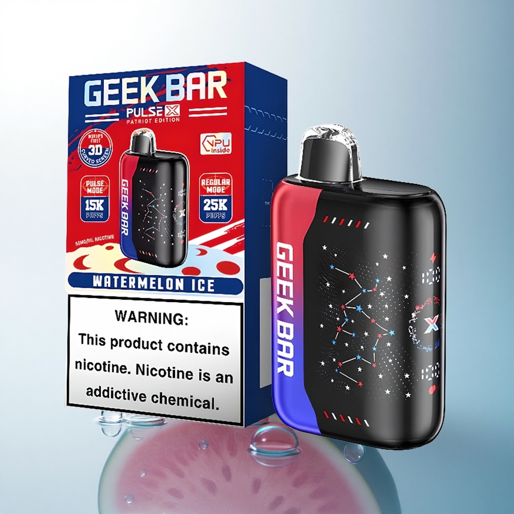 GEEK BAR Pulse X 25000 Puffs Patriot Edition 18mL Dual Mesh Coil