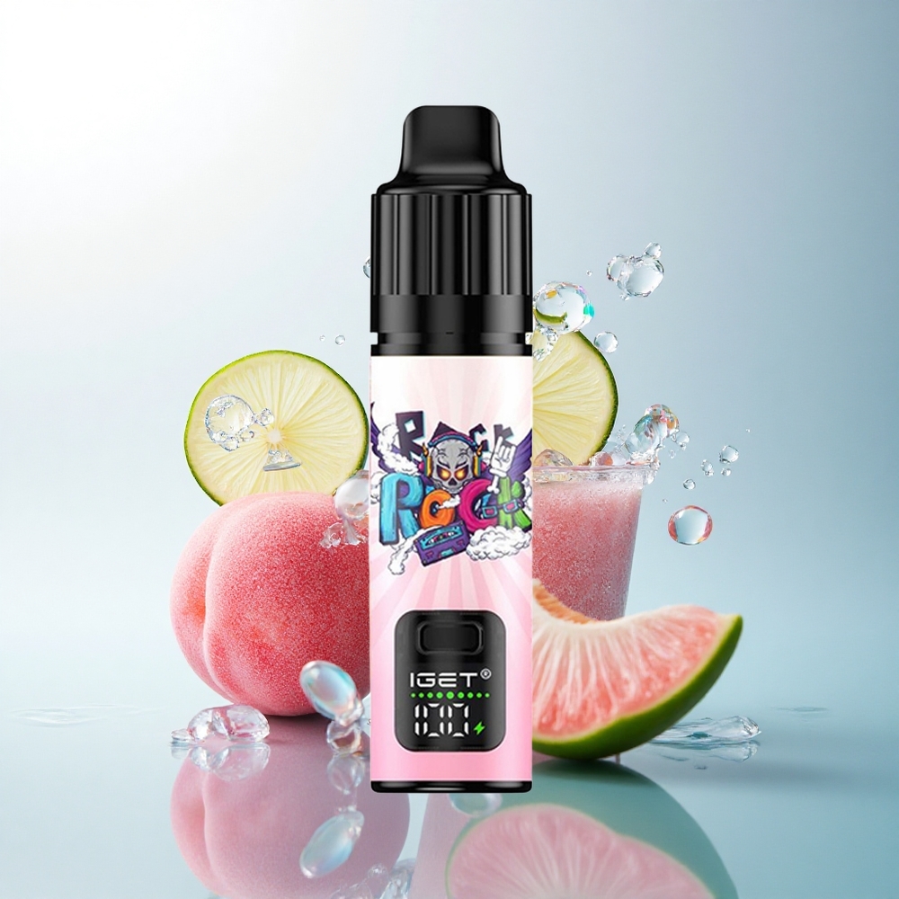 IGET BAR PLUS S3 POD 10000 Puffs Peach Lychee Lime Ice 18ml 950mAh