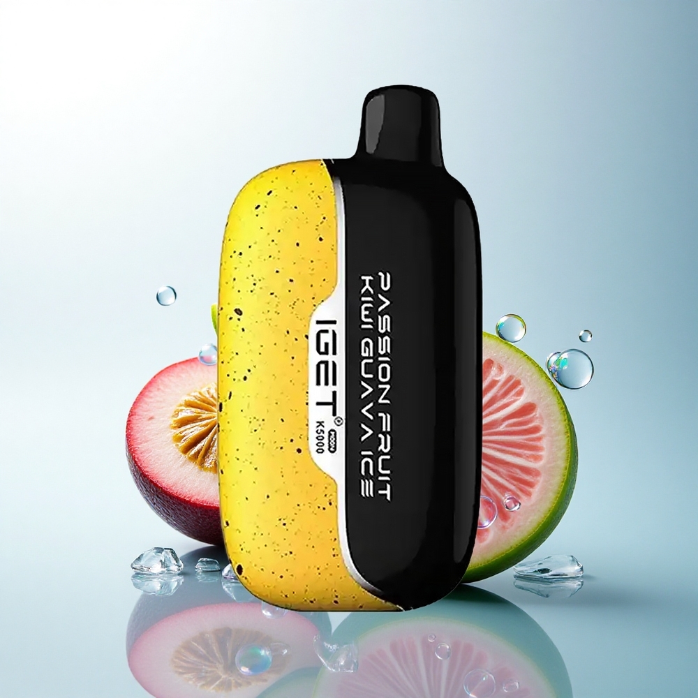 IGET Moon K5000 Puffs Passion Fruit Kiwi Guava Ice 81.5g Mesh Coil