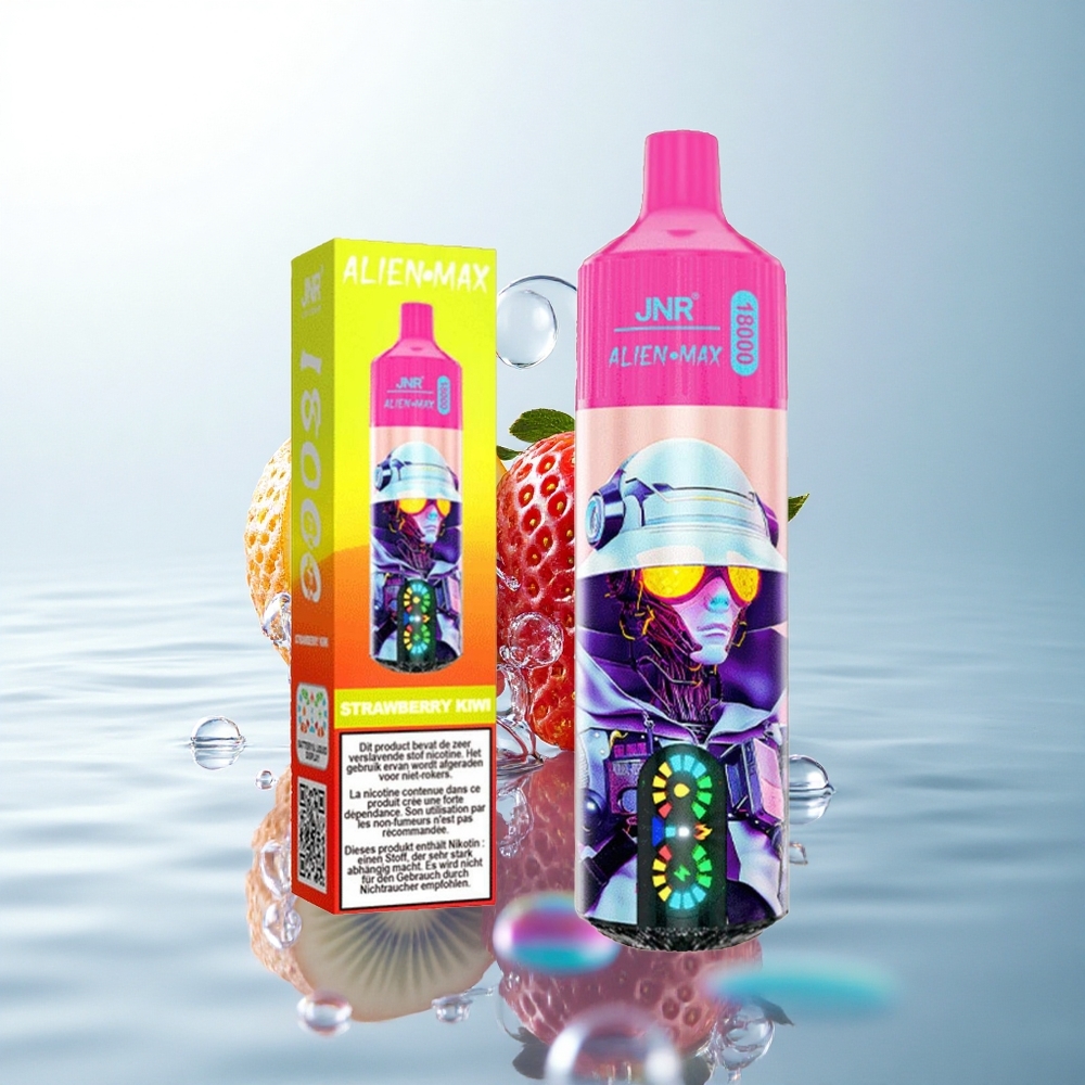 JNR Alien Max 18000 Strawberry Kiwi Dual Mesh 850mAh