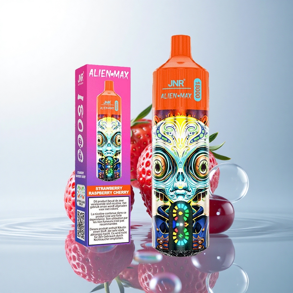 JNR Alien Max 18000 Strawberry Raspberry Cherry Dual Mesh 850mAh