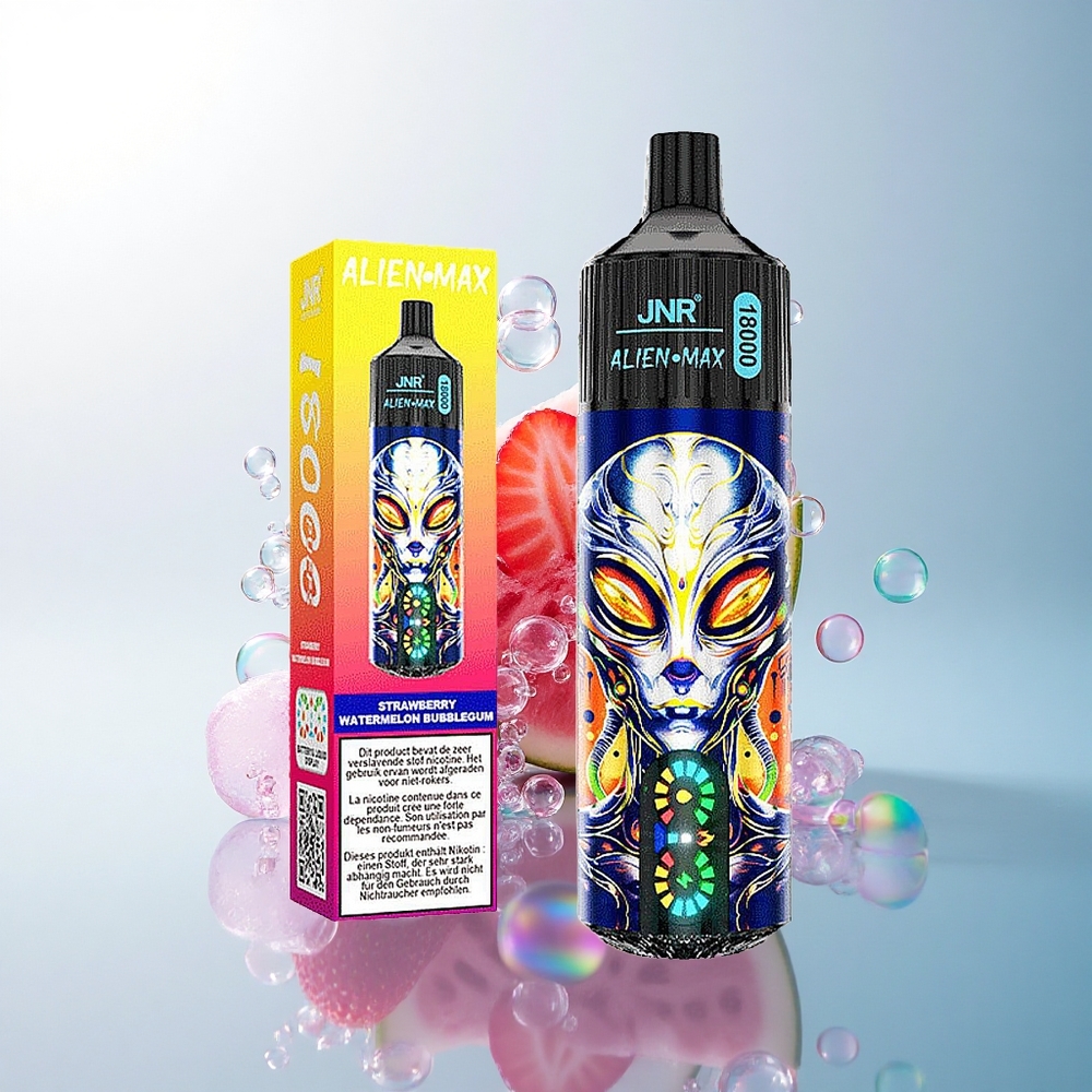 JNR Alien Max 18000 Strawberry Watermelon Bubblegum Dual Mesh 850mAh