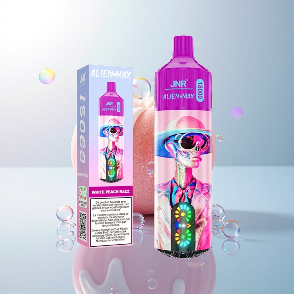 JNR Alien Max 18000 White Peach Razz with 850mAh & 28ml