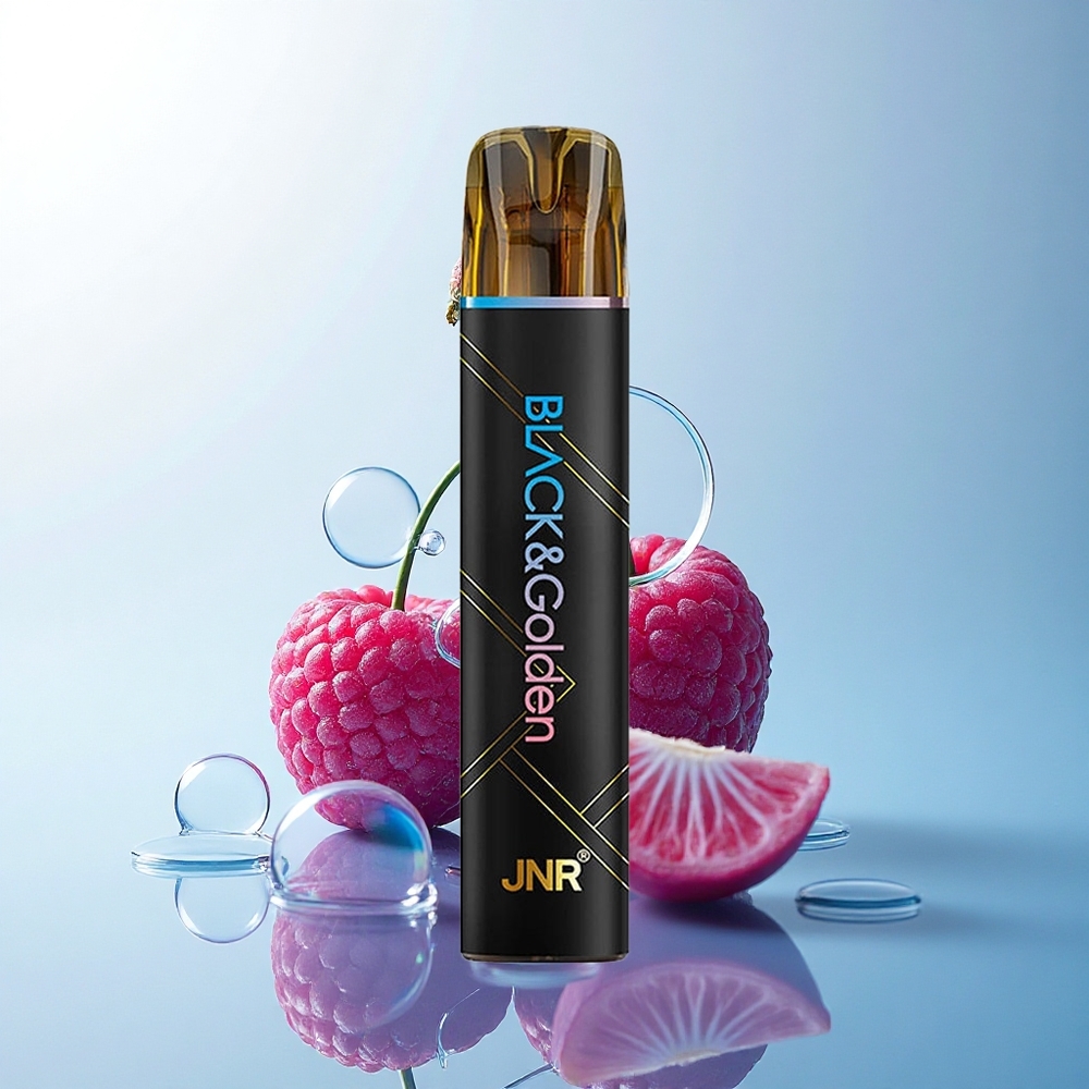 JNR Black&Golden 600+200 Blue Razz Cherry 550mAh 2% Nicotine