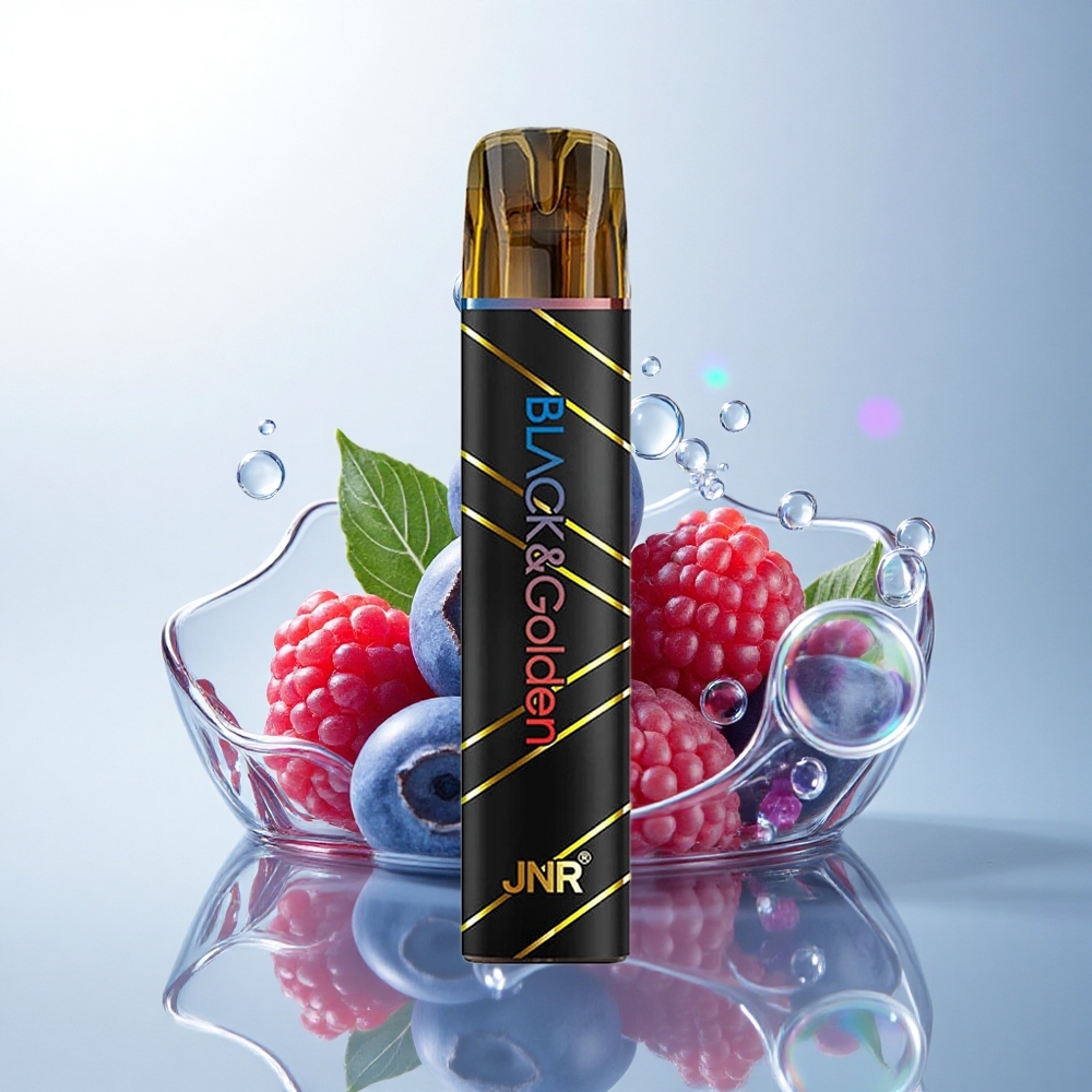 JNR Black&Golden 600+200 Blueberry Sour Raspberry 550mAh 2ml Nicotine 2%