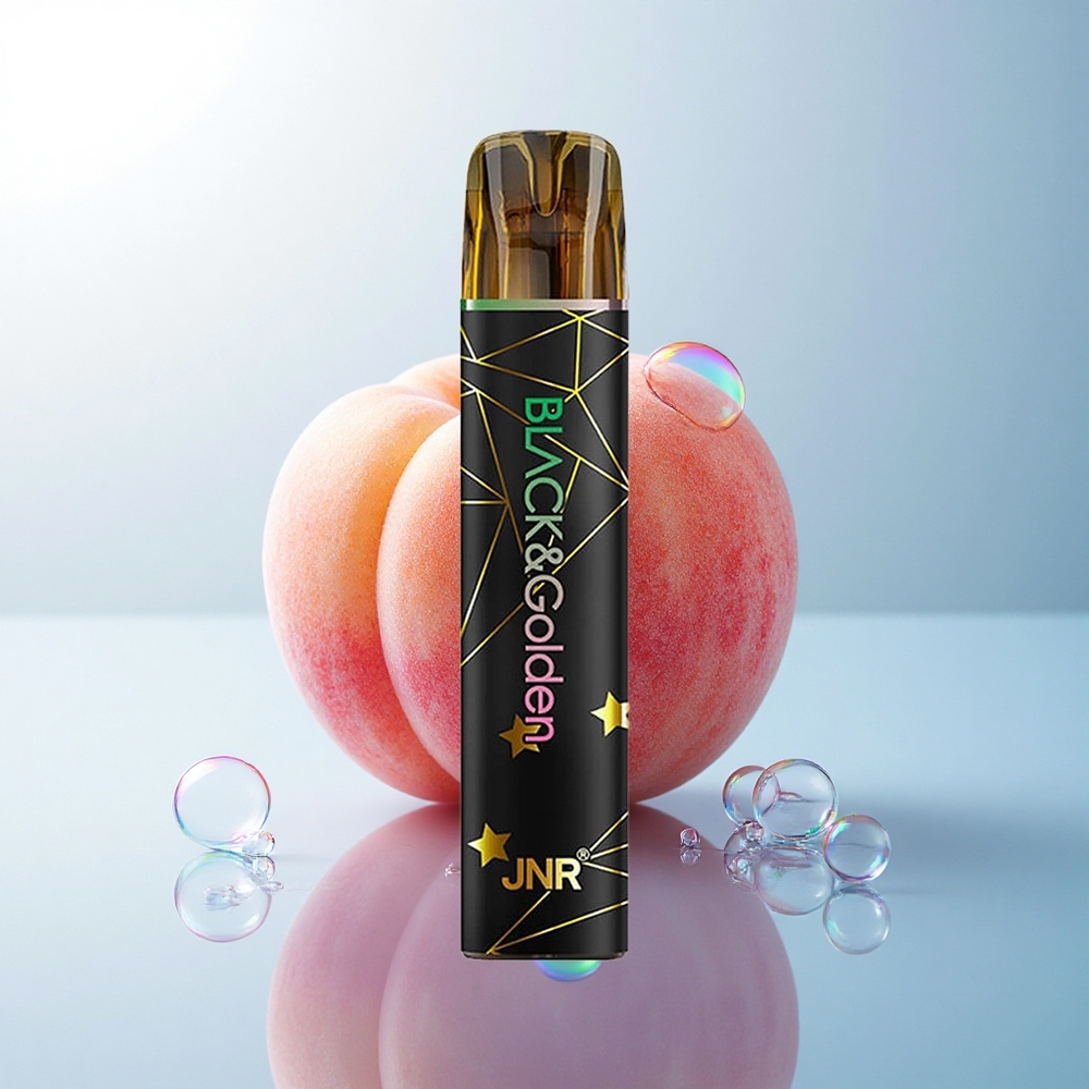 JNR Black&Golden 600+200 Peach 550mAh 2ml Disposable Vape