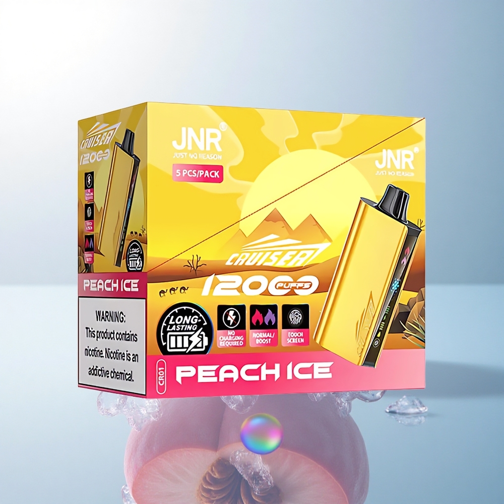 JNR Cruiser 12000 Peach Ice 3500mAh 50mg Nicotine