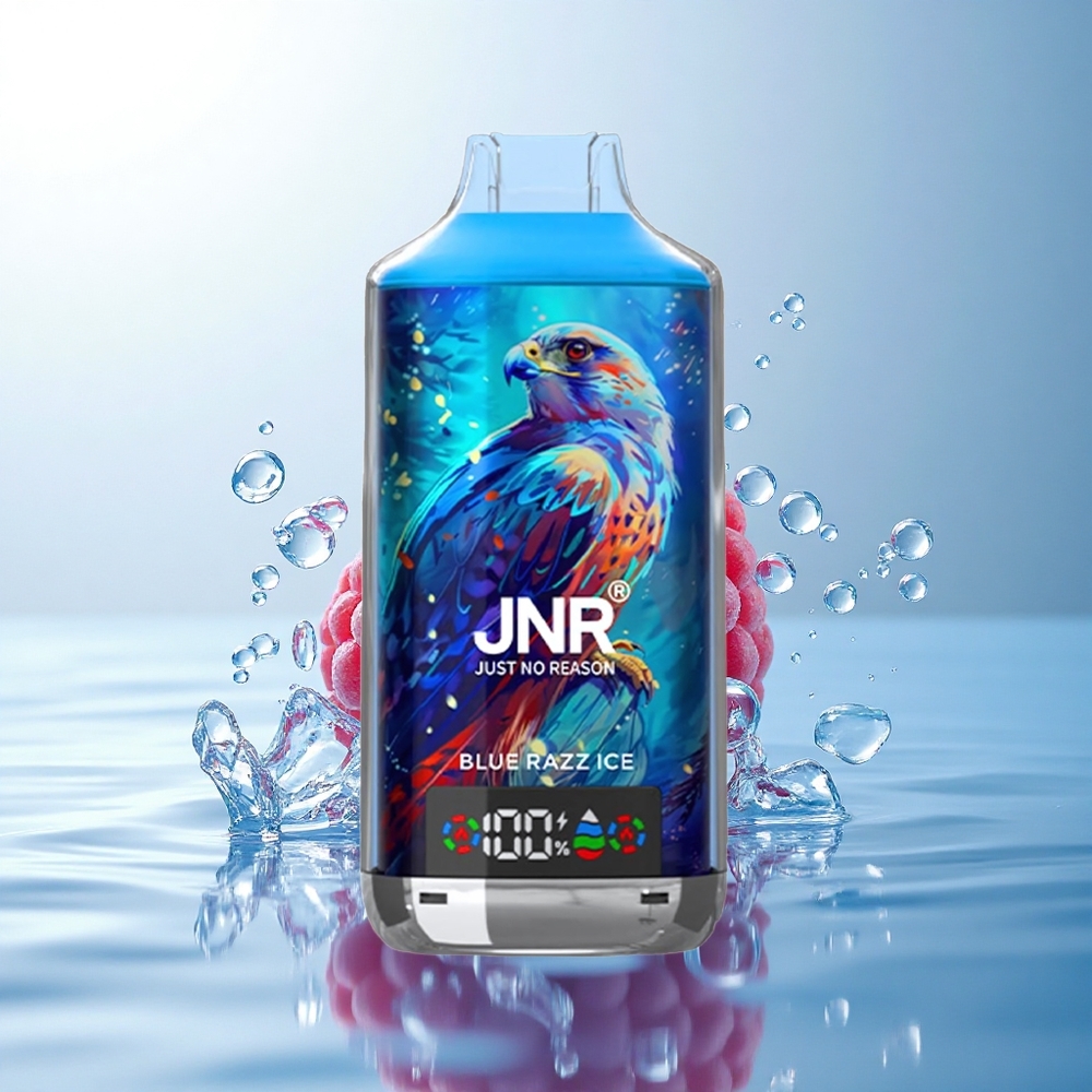 JNR Falcon X 18000 Blue Razz Ice 750mAh 24ml Dual Mesh Coil 5% Nicotine
