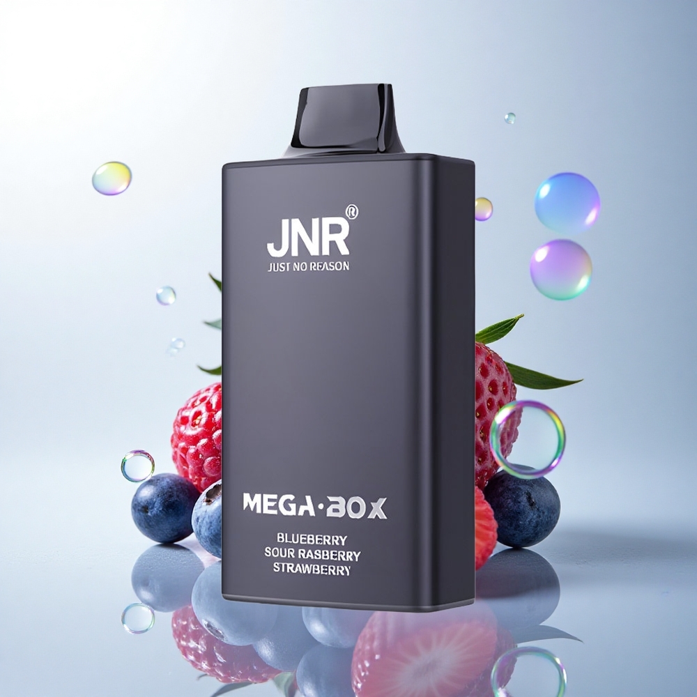 JNR Mega Box 25000 Blueberry Sour Raspberry Strawberry 30ml 2% Nicotine