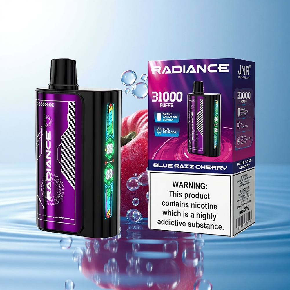 JNR Radiance 31000 Blue Razz Cherry Dual Mesh 950mAh