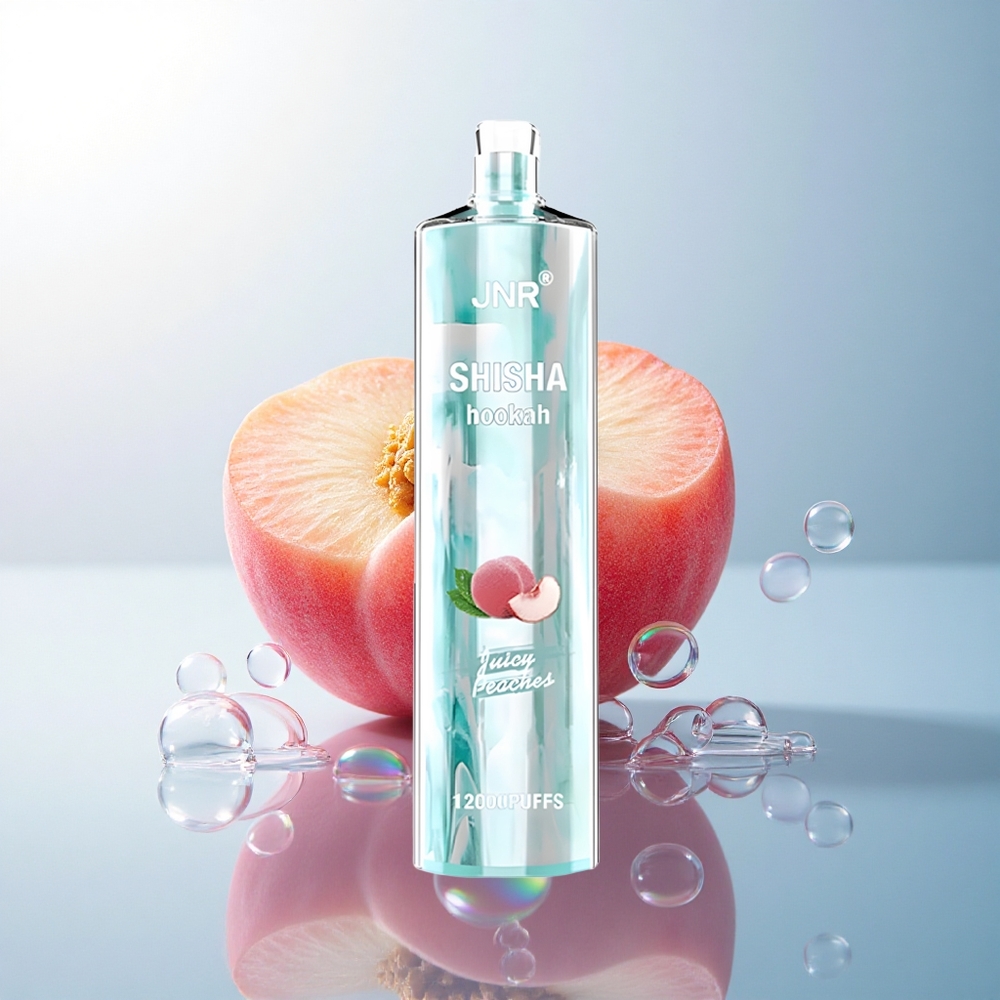 JNR Shisha Hookah 12000 Juicy Peaches 750mAh 0.6 Ohm