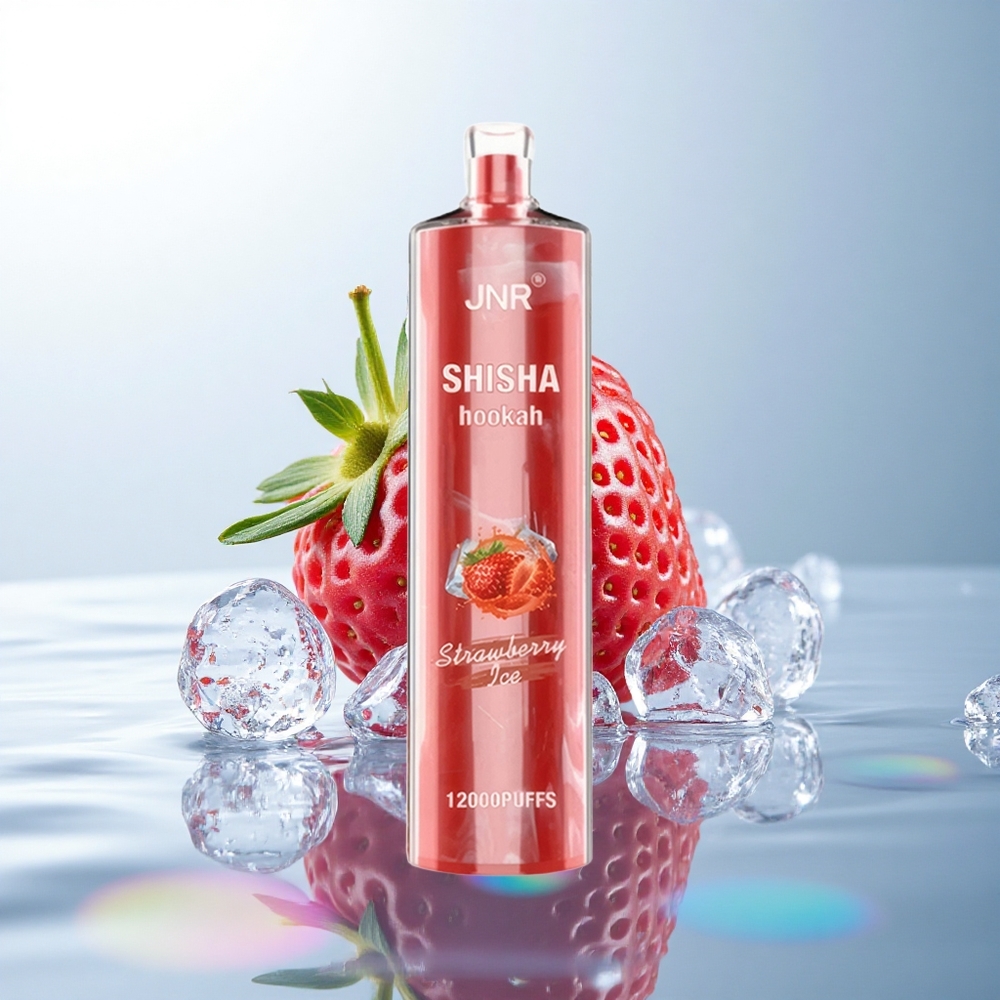 JNR Shisha Hookah 12000 Strawberry Ice 750mAh 0% Nicotine