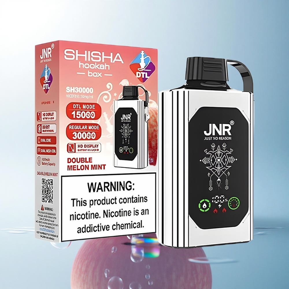JNR Shisha Hookah Box 20500 Double Apple HD Display 1000mAh
