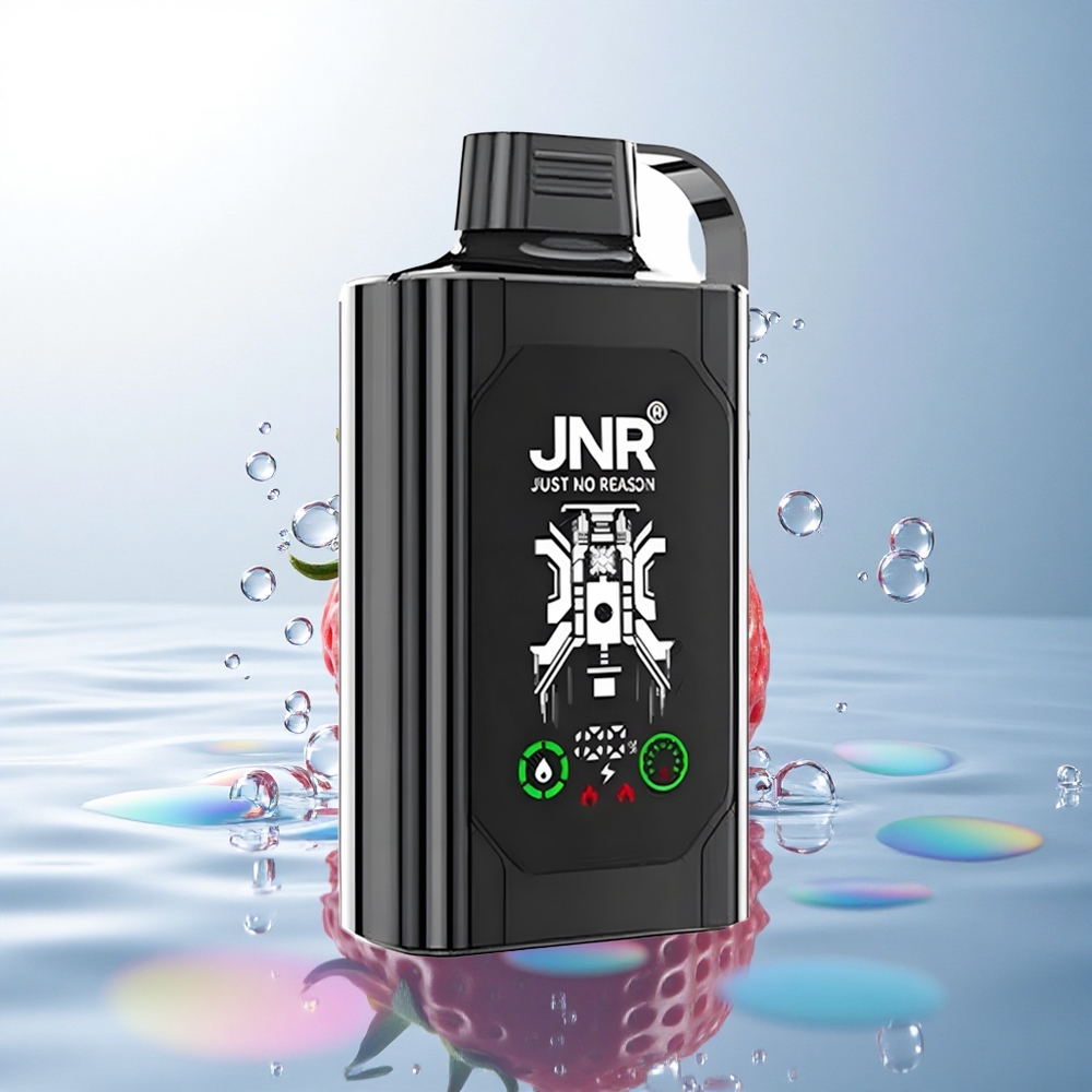 JNR Shisha Hookah Box 20500 Strawberry Grape HD Display Dual Mesh Coil 1000mAh Nicotine 0% 2% 5%