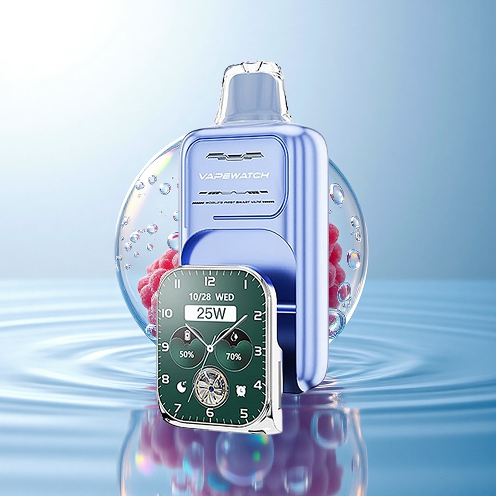 JNR VapeWatch 30000 Blue Razz Ice Dual Mesh 5% Nicotine 1000mAh