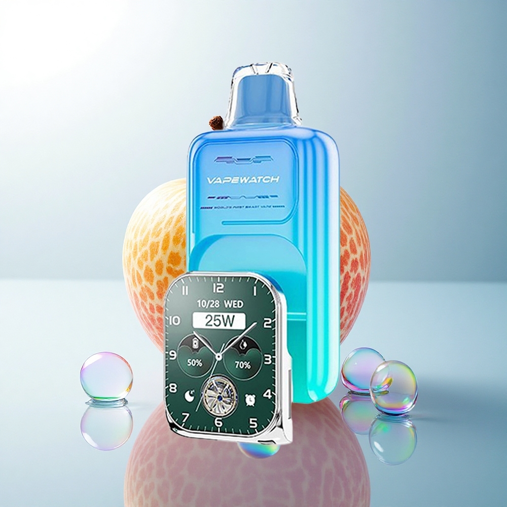 JNR VapeWatch 30000 Sour Apple Ice 1000mAh Dual Mesh Coil