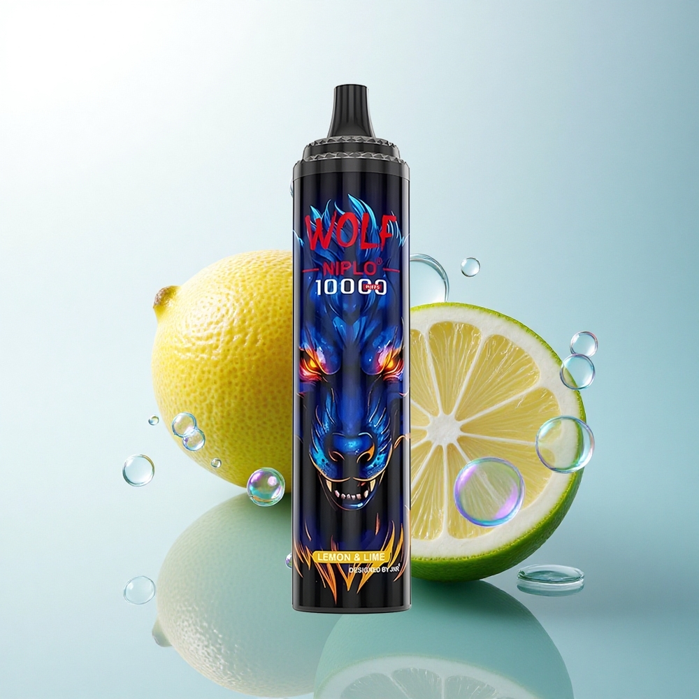 JNR Wolf Niplo 10000 Lemon & Lime 20ml 650mAh Type-C 0% Nicotine