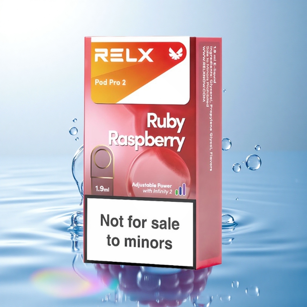 Relx Pod Pro 2 Vape Device Blue Raspberry 1.9ml 3 Modes 0mg/ml Nicotine