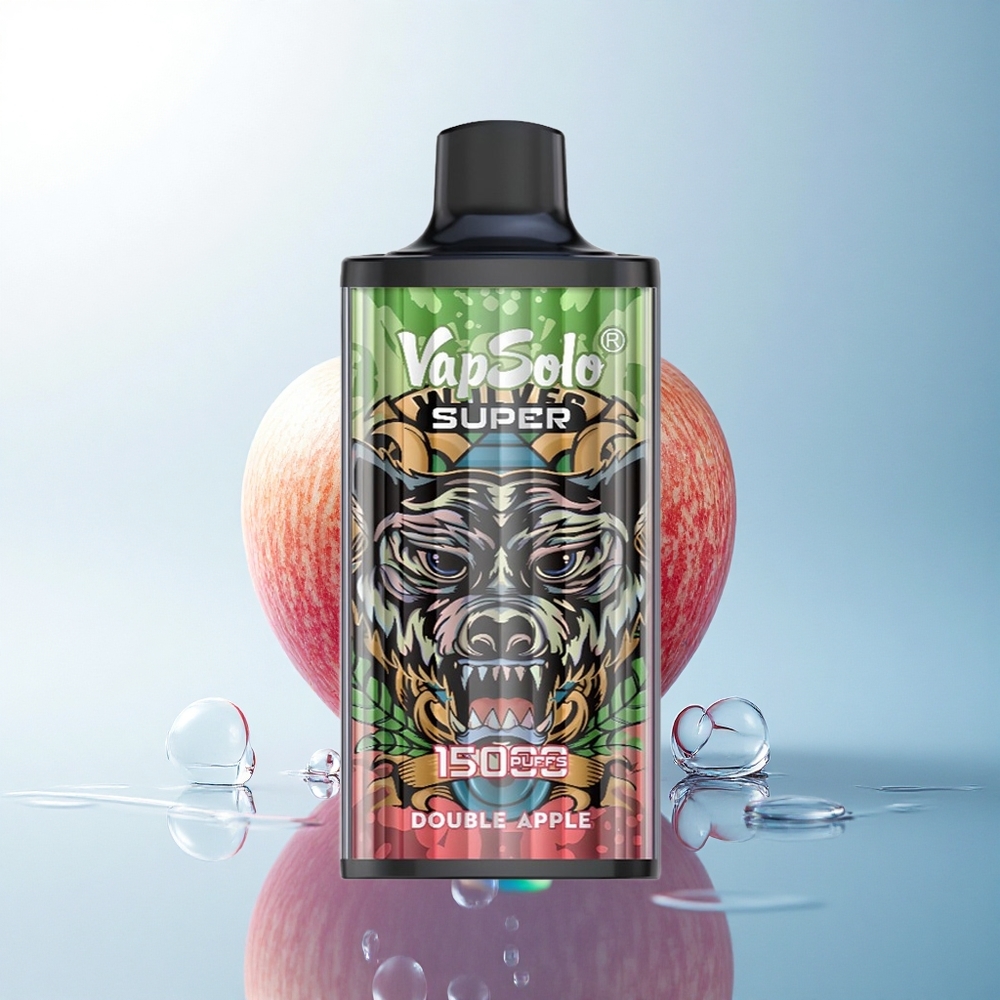 Vapsolo Super 15000 Puffs Double Apple 40ml 850mAh Mesh Type-C