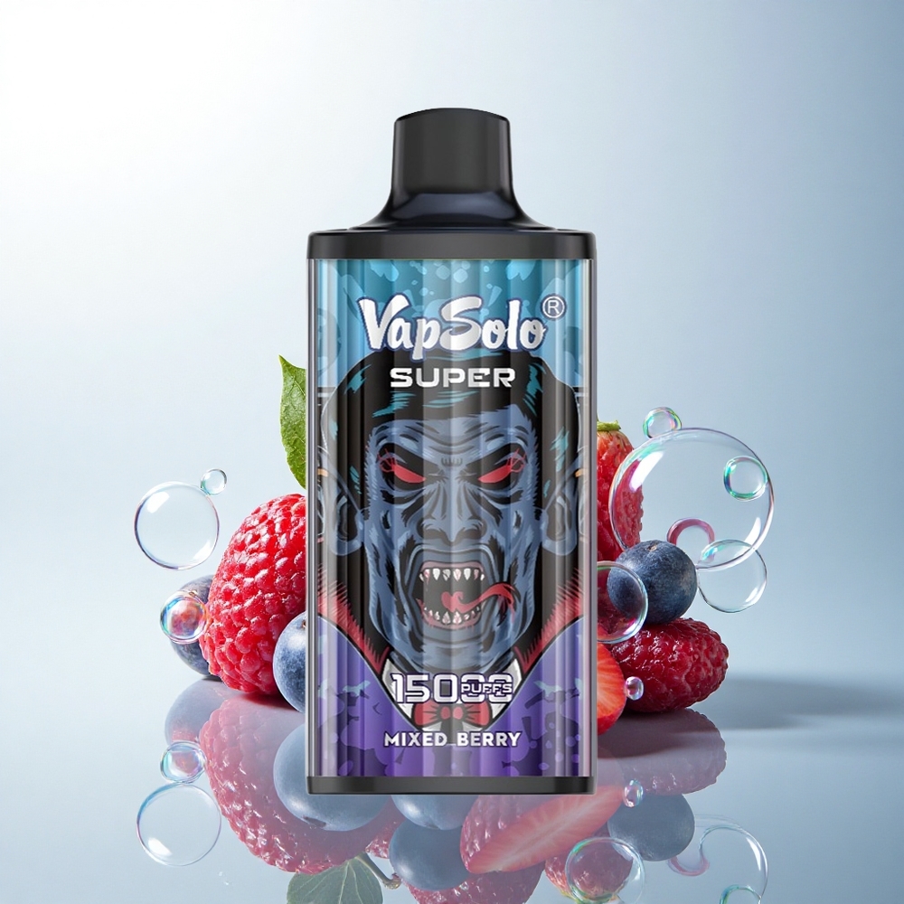 Vapsolo Super 15000 Puffs Mixed Berries 40ml 850mAh Type-C