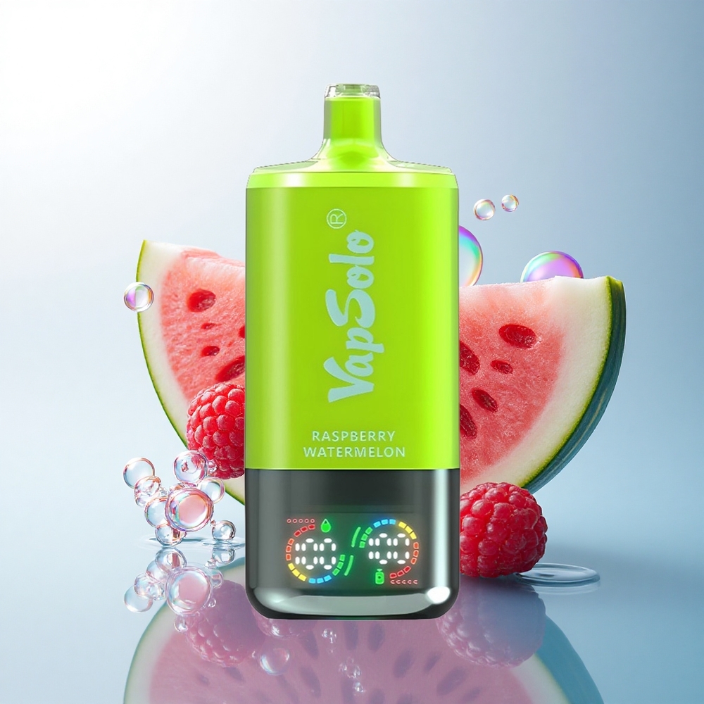 Vapsolo Triple 30000 Puffs Raspberry Watermelon 40ml Type-C Nicotine