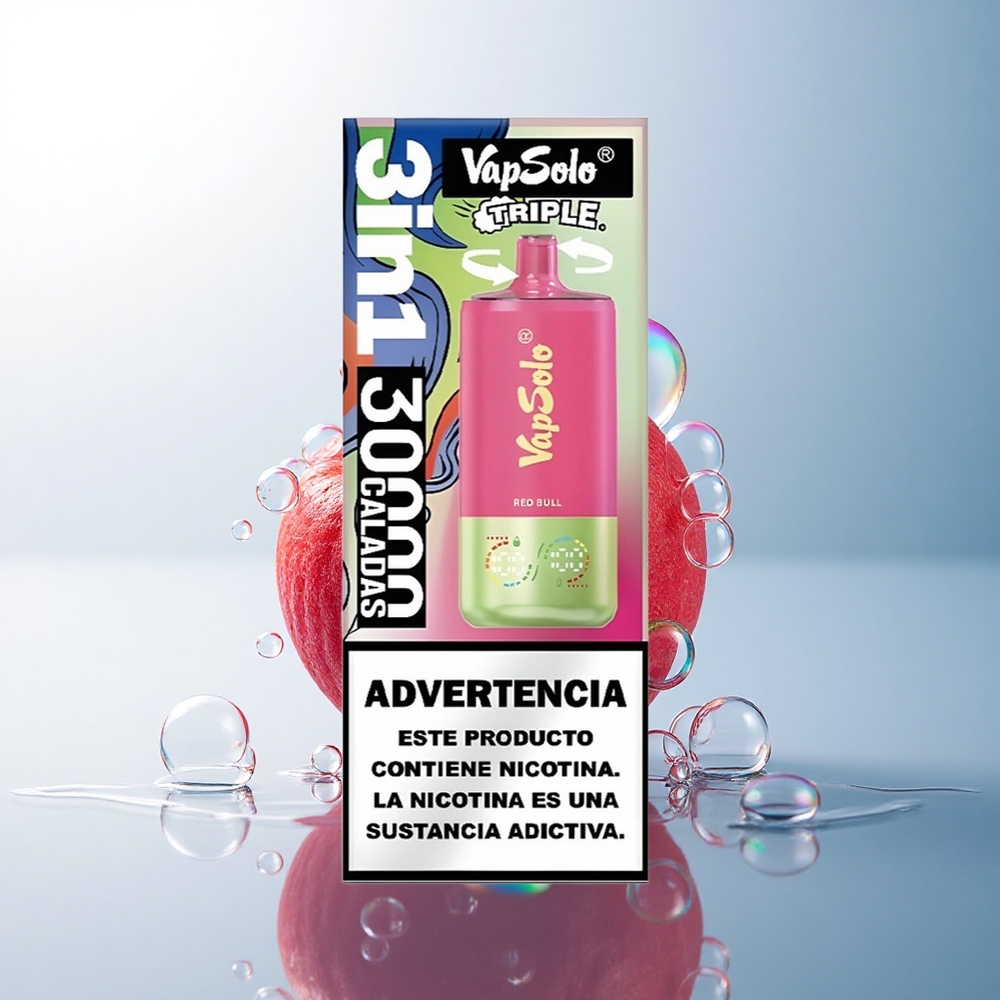 Vapsolo Triple 30000 Puffs Red Bull Triple 40ml Type-C 50mg Nicotine