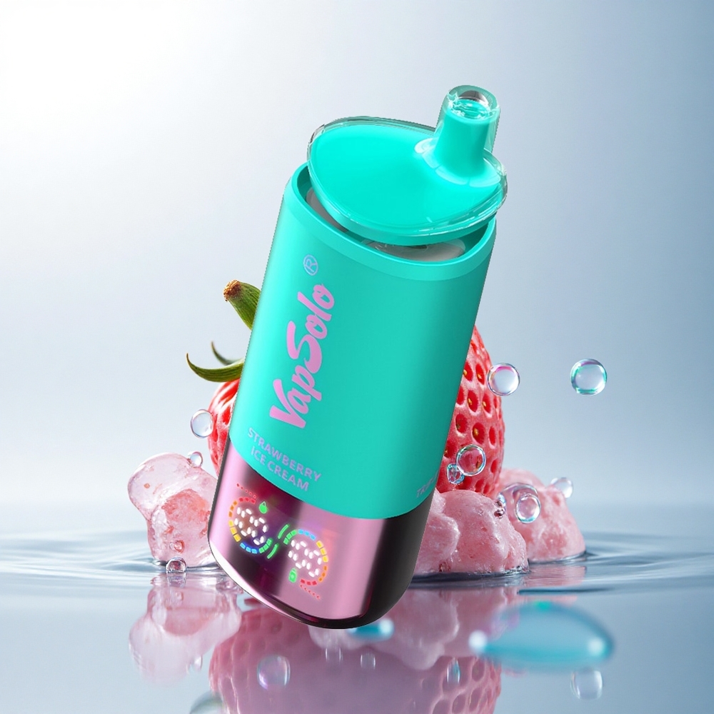 Vapsolo Triple 30000 Puffs Strawberry Ice Cream Type-C 40ml Nicotine 20mg/ml