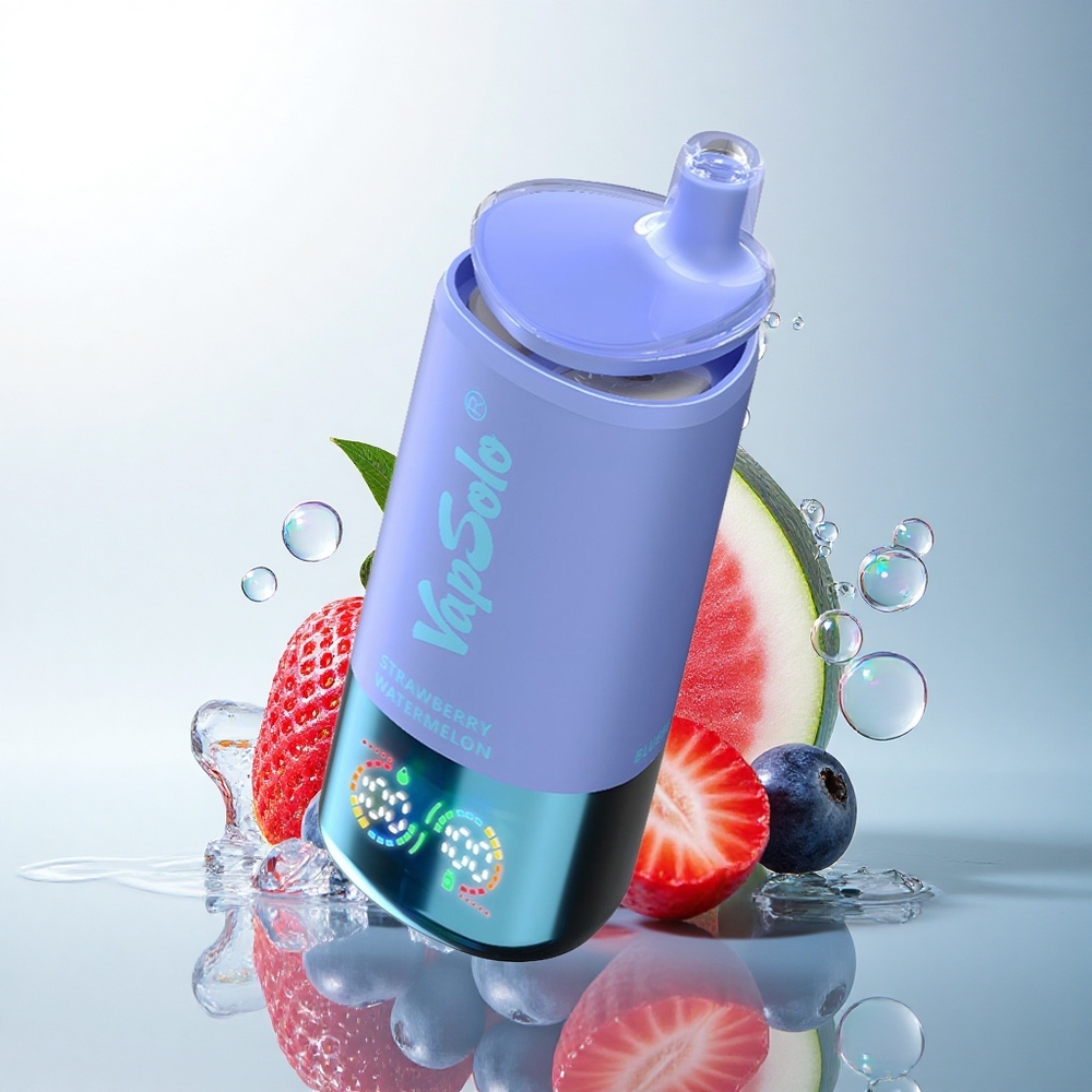 Vapsolo Triple 30000 Puffs Strawberry Watermelon & Blueberry Ice with 40ml E-Liquid and Type-C Charging