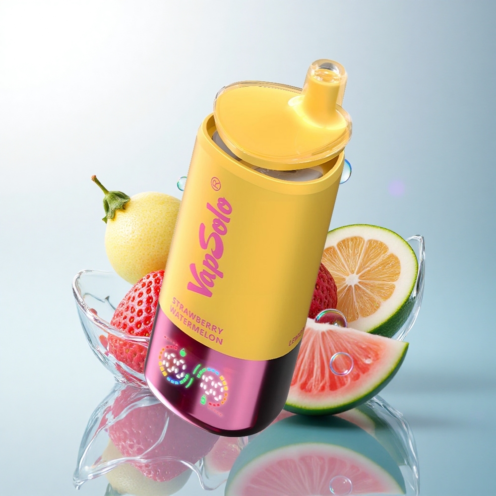 Vapsolo Triple 30000 Puffs Strawberry Watermelon & Lemon Peach 40ml 20mg Nicotine Type-C