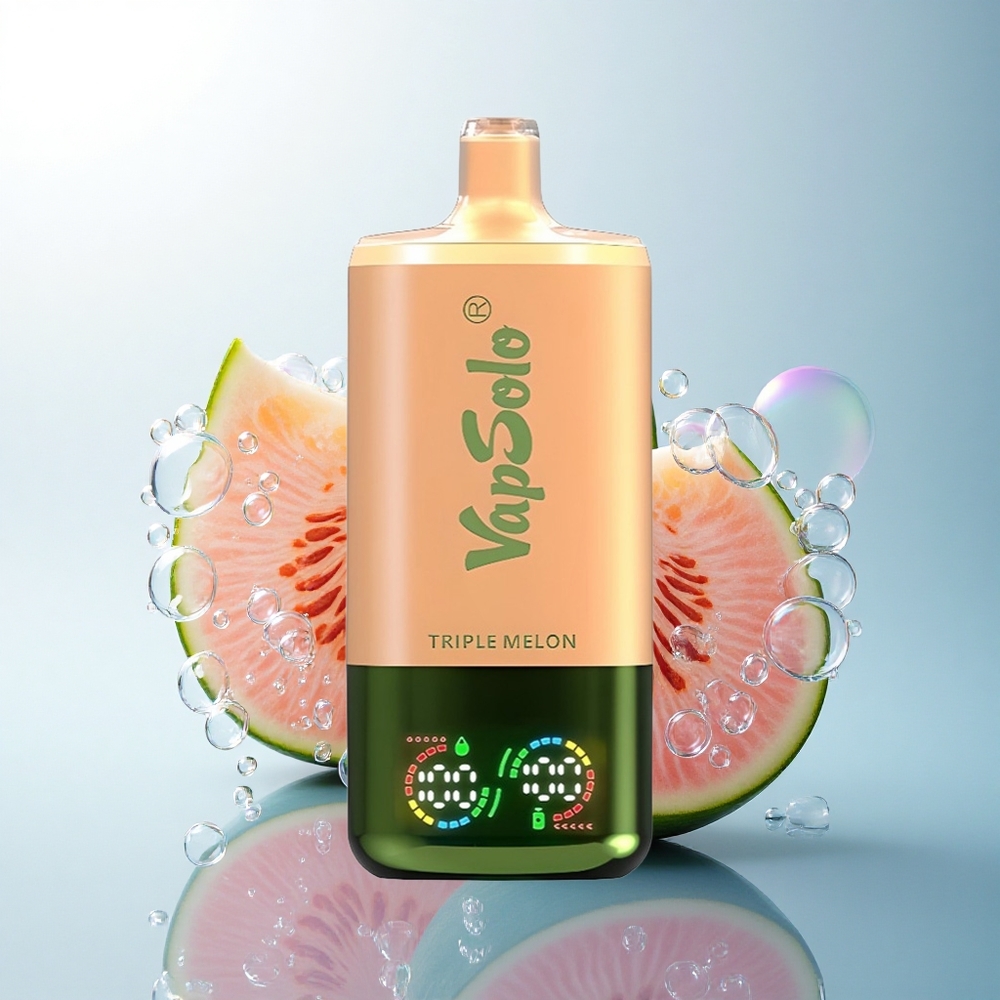 Vapsolo Triple 30000 Puffs Triple Melon 40ml 50mg Nicotine
