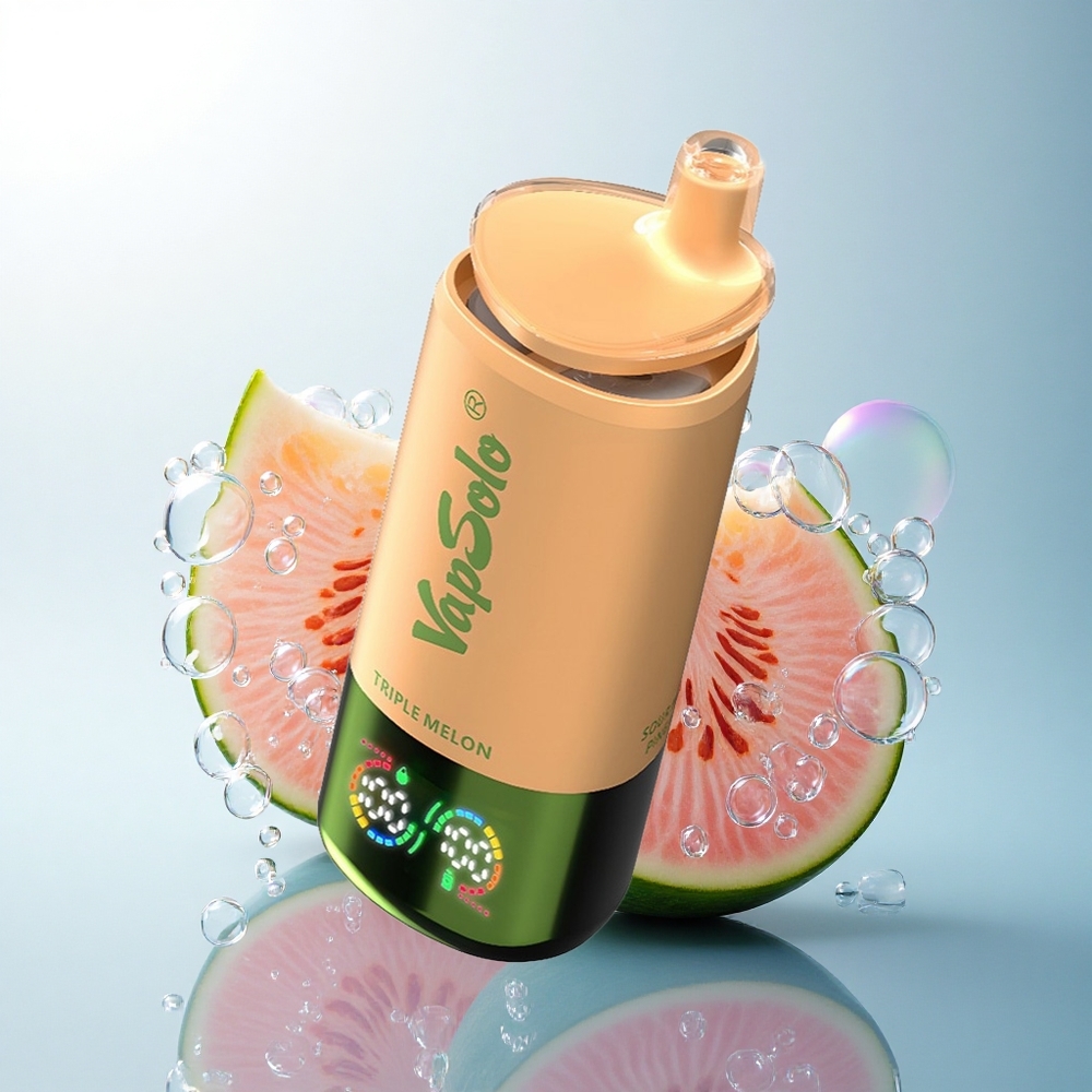 Vapsolo Triple 30000 Puffs Triple Melon 40ml 50mg Nicotine