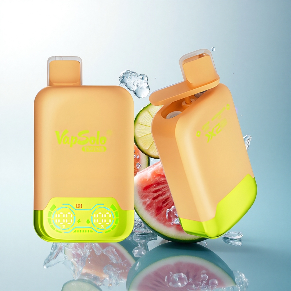 Vapsolo Twins 20000 Puffs Lemon Lime & Watermelon Ice 40ml Dual Tank Type-C 20mg Nicotine
