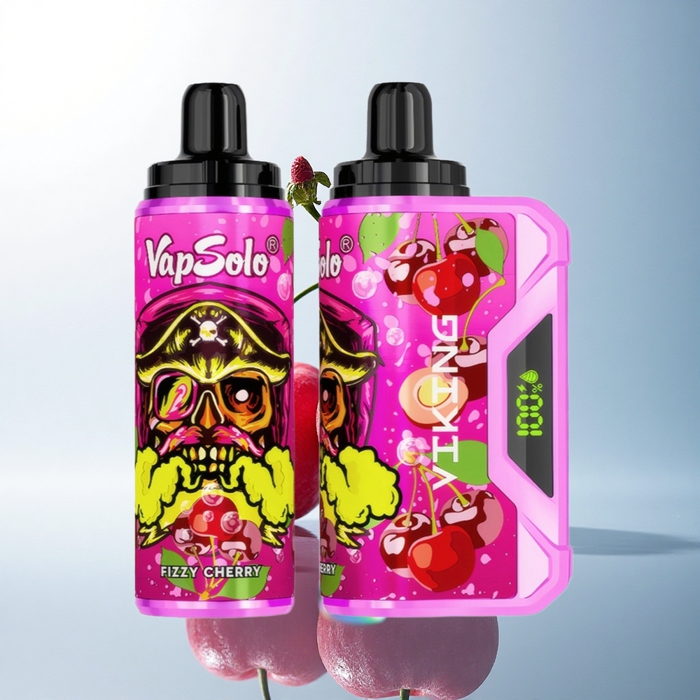 VapSolo VIKING 12000 Puffs Fizzy Cherry 22ml Type-C 20mg Nicotine