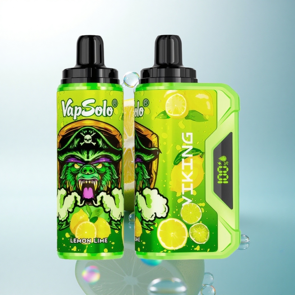 VapSolo VIKING 12000 Puffs Lemon Lime 22ml Type-C 20mg Nicotine